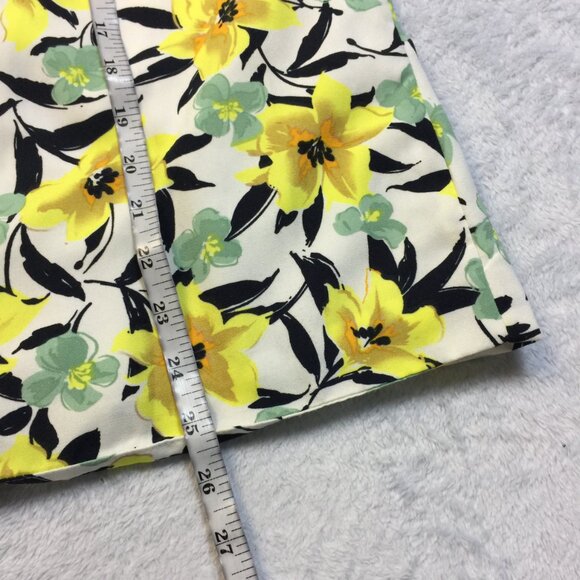 Like new! Notations Blazer Jacket XL Yellow Floral Long Sleeve Open Front Lined - Picture 14 of 15